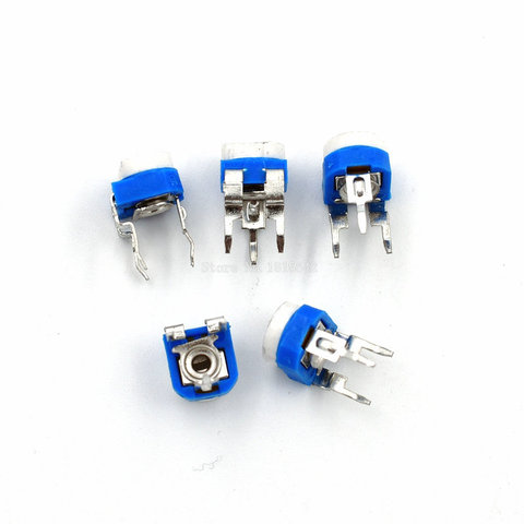 50pcs RM065 RM-065 100 200 500 1K 2K 5K 10K 20K 50K 100K 200K 500K 1M ohm Trimpot Trimmer Potentiometer variable resistor WH06-2 ► Photo 1/1