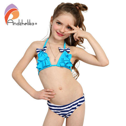 Voorzitter Kostuum gisteren Andzhelika 2022 New Bikinis Set Children's Swimsuit Cute Bow Solid striped  Bottom Girls Swimwear Swimming Suit 10-16 year old - Price history & Review  | AliExpress Seller - Andzhelika Official Store | Alitools.io
