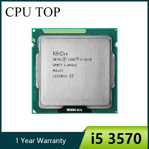 intel i5 3570 Processor Quad-Core 3.4Ghz L3=6M 77W Socket LGA 1155 Desktop CPU working 100% ► Photo 1/2