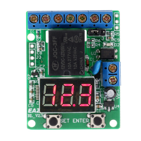 Excellent Relay Module DC 12V Relay Switch Control Board Module Relay Module Voltage Detection Charging Discharge Monitor Test ► Photo 1/6