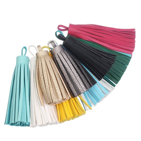 2PCS 60mm Mini Tassels Vintage Leather suede tassel phone tassels for DIY Craft jewelry findings pendant earrings accessories ► Photo 1/6