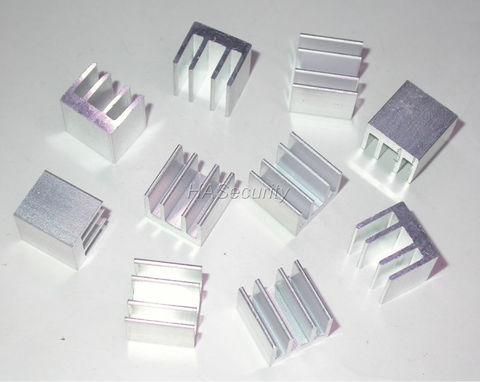 10pcs Heat Sink special for CCTV IP camera DSP / MPU Hi3516  size 13 x 13 x 11 mm ► Photo 1/1
