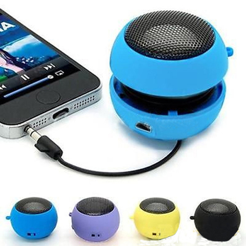 Mini Portable Super Bass Colum Speakers Spinner Musical Stereo Audio Music MP3 Player For Mobile Phone Tablet Hamburger Speaker ► Photo 1/6