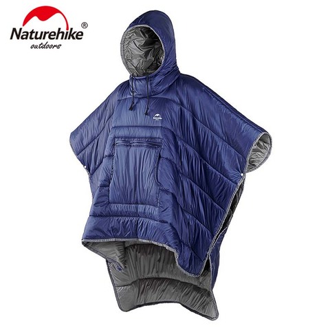 Naturehike Portable Water-resistant Camping Sleeping bag Cloak Style Lazy Sleeping Bag Winter Poncho NH18D010-P ► Photo 1/6