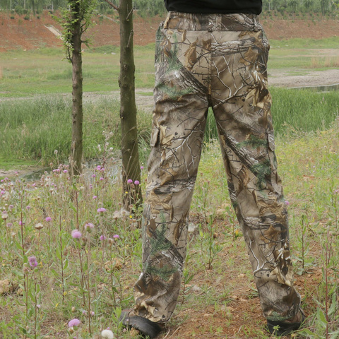 Large size multi-pocket cotton breathable camouflage pants men's hiking fishing hunting trousers for Autumn Winter outdoor B1239 ► Photo 1/5