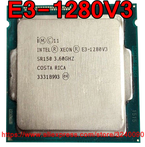 Original Intel CPU Xeon E3-1280V3 Processor 3.60GHz 8M 82W Quad-Core E3 1280V3 LGA1150 free shipping E3-1280 V3 E3 1280 V3 ► Photo 1/1