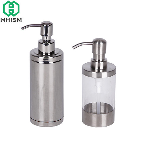 WHISM Stainless Steel Kitchen Soap Liquid Dispenser Pump Bathroom Shower Gel Shampoo Bottle Pump Head Replacement ► Photo 1/6