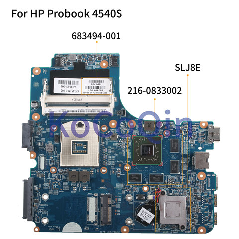 KoCoQin Laptop motherboard For HP Probook 4440S 4540S 4740S 4441S Mainboard 683494-001 683494-501 11243-1 SLJ8E 216-0833002 ► Photo 1/5