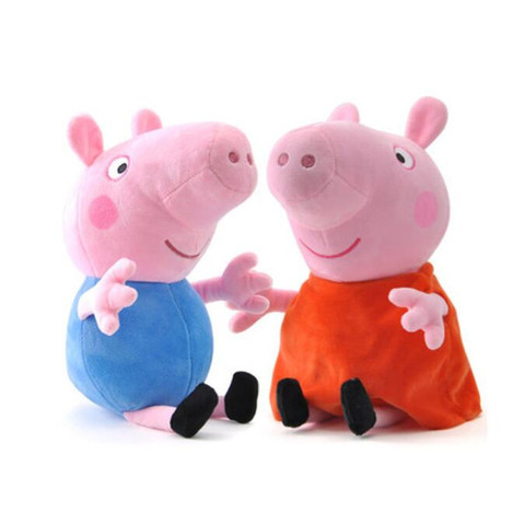 New Peppa Pig Full Family George Daddy Mummy 30cm 19cm Plush Soft toys Gifts 