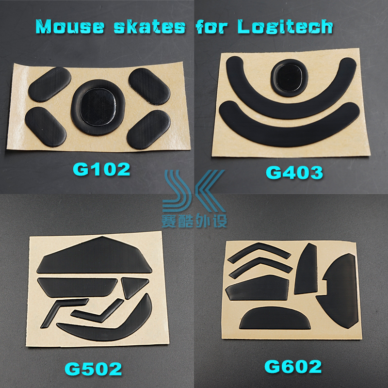 For Logitech G502 Gaming Mouse Teflon 0.65mm 1Set Mouse Feet Skates 