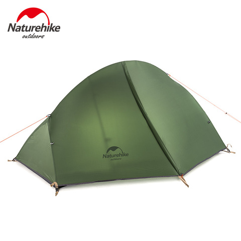 Naturehike Ultralight 1Person Camping Tent Backpacking Trekking Hiking Cycling Single Tents Waterproof PU4000 Green ► Photo 1/6