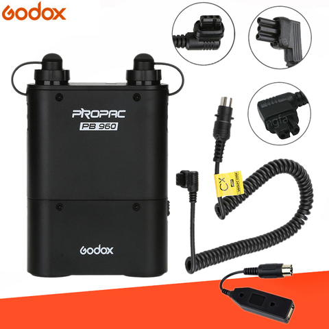 Godox PB960 Kit black Flash Speedlite Power Battery Pack 4500mAh+PB-USB Cable for Nikon canon Yongnuo Godox Sony Flash Speedlite ► Photo 1/6