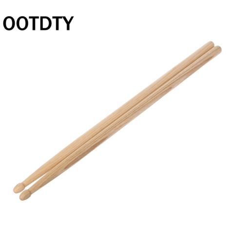 OOTDTY 2pcs Wood Drum Sticks with Smooth Surface Drumsticks for Beginner Students ► Photo 1/5