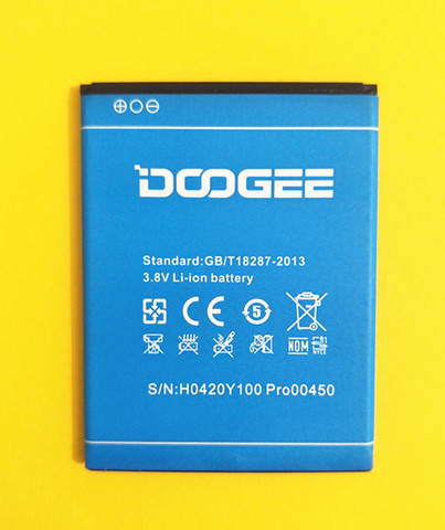 AZK New Battery for DOOGEE Y100 Y-100 Y 100 for DOOGEE Valencia 2 Y100 Pro 3.8V 2200mAh Phone Rechargeable Battery ► Photo 1/6
