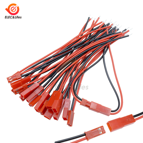 5Pair/10pcs 100mm 10cm JST Plug Cable Male and Female connector 2 Pin For RC BEC Battery Helicopter DIY FPV Drone Quadcopter ► Photo 1/6