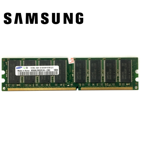 Samsung  1G 1GB DDR PC 2700 3200 u DDR 1 333MHZ 400MHZ 333 400 MHZ Desktop  PC Memory Memoria Module Computer Desktop DDR1 RAM ► Photo 1/5