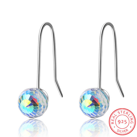 2022 New Earrings Crystal from Swarovski Wholesale Simple and stylish personality magic crystal ball earrings female ► Photo 1/6