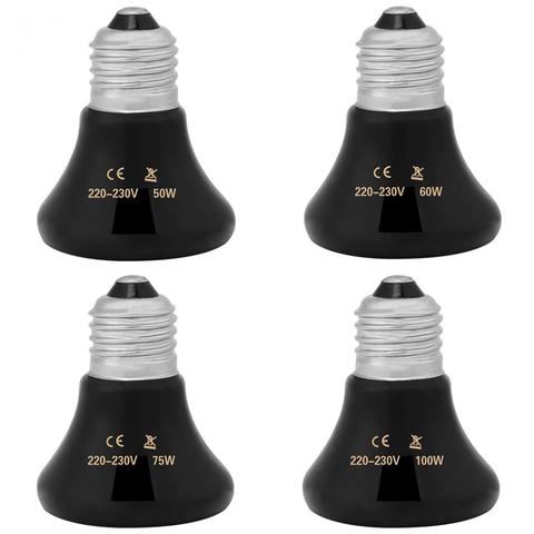 50-100W Infrared Pet Heating Light Bulb Mini Infrared Ceramic Emitter Heat Light Lamp Bulb For Reptile Pet ► Photo 1/6
