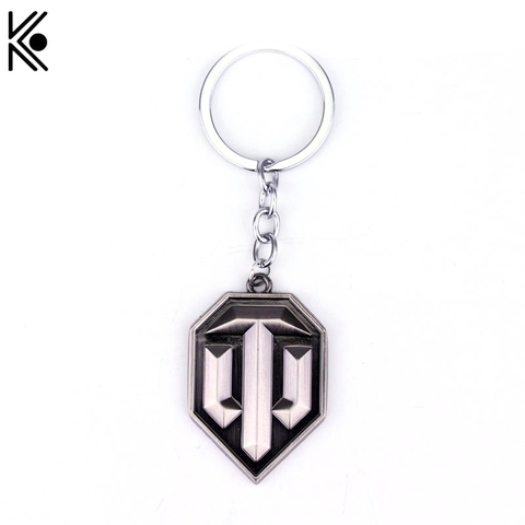 Hot sale Llaveros Keychain Metal World of Tank KeyChains Chaveiro Keyring WOT Key Rings Men Clothing Accessories ► Photo 1/6