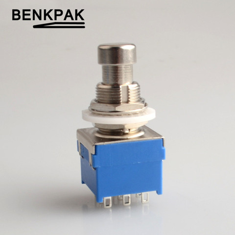 BENKPAK 3PDT 9 pins Guitar Effects push button Switch foot pedal switches guitar switch ► Photo 1/6