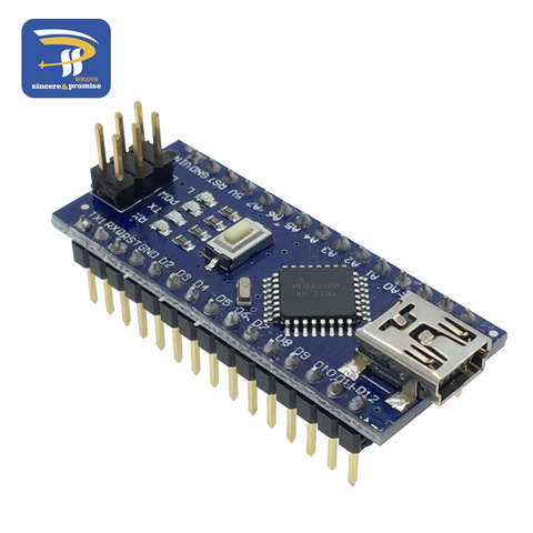 Welded Nano 3.0 CH340G controller compatible for arduino nano CH340 USB driver NO CABLE ► Photo 1/6