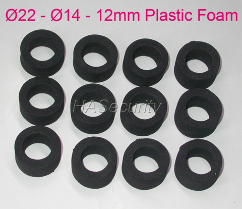 22-14-12mm (12pcs) plastic Foam / Spacer for CCTV LENs to block IR lights security camera installation assembly ► Photo 1/2