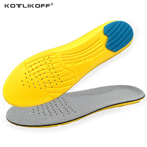 KOTLIKOFF Memory Foam Insoles foot pads Shock Absorption Cushion Breathable Running Athletic Insoles for Shoes inserts Men Women ► Photo 1/6