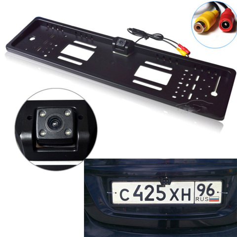 Waterproof European License Plate Frame Rear View Camera Auto Car Reverse Backup Parking Rearview Camera Night Vision 170 degree ► Photo 1/5