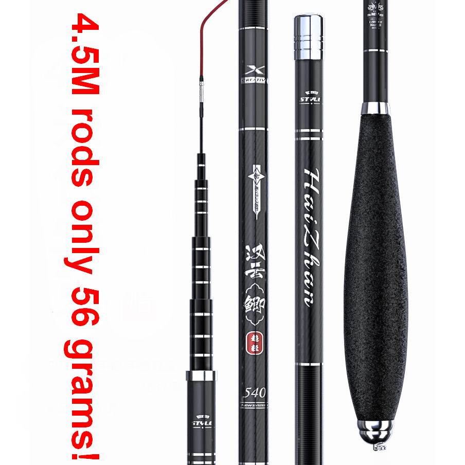 HZ SEAWAR Hanyon Series I and II Telescopic Fishing Rod Middle Fast Action  Super Light Carbon Fiber 5.4M Weigh 83g with 2 Tips - Price history &  Review