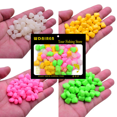 50pcs/lot Floating water Soft Baits Corn carp Fishing Lures baits With the smell of Artificial bait Corn grain Fishing tackle ► Photo 1/6