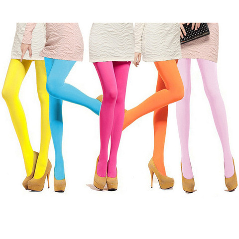18colors Women Candy Color Warm Sexy Tights 120D Velvet Seamless Pantyhose Large Elastic Long Stockings ► Photo 1/6
