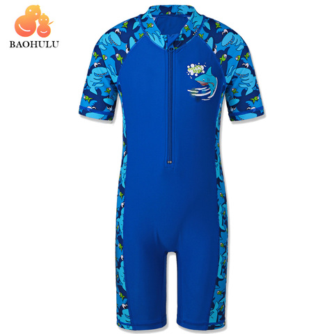 BAOHULU Shark Character Kids Swimwear (UPF50+) Swimsuit One Piece Boy Children Bathing Suits Swimming Suit for Boys 3-10 Years ► Photo 1/6