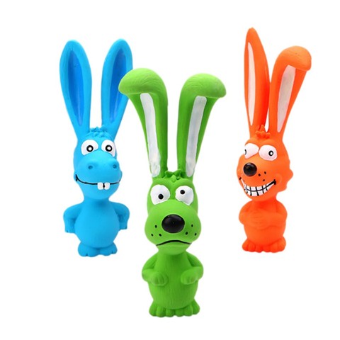 1PC Toy For Dogs Puppy Screaming Rubber Rabbit Toy For Dogs Latex Squeak Squeaker Chew Training Products ► Photo 1/6