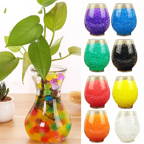 10Bags 1000pcs Multicolors Crystal Soil Plant Flower Jelly Mud Water Beads for Plants Pearls Vase Soil Gel Balls Home Decoration ► Photo 1/6