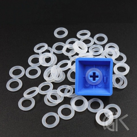 100pcs/set Silent Ring Rubber Band Noise Reduction Shock Absorbing Silicone ring for Keycap Mechanical Gaming Keyboard ► Photo 1/2