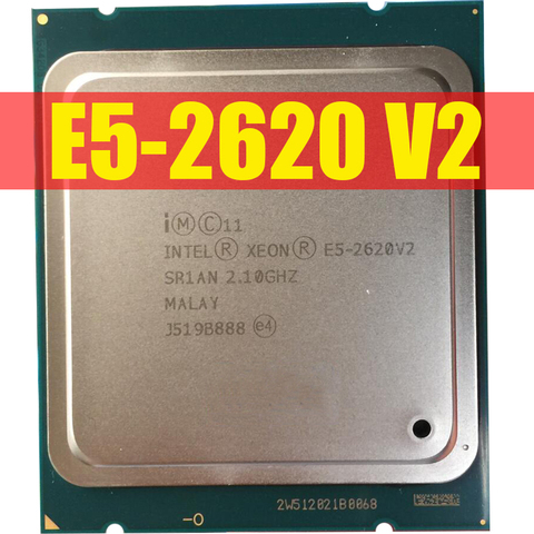 Intel Xeon Processor E5 2620 V2 CPU 2.1 LGA 2011 SR1AN 6-Core Server processor e5-2620 V2 E5-2620V2 CPU PC computer ► Photo 1/2