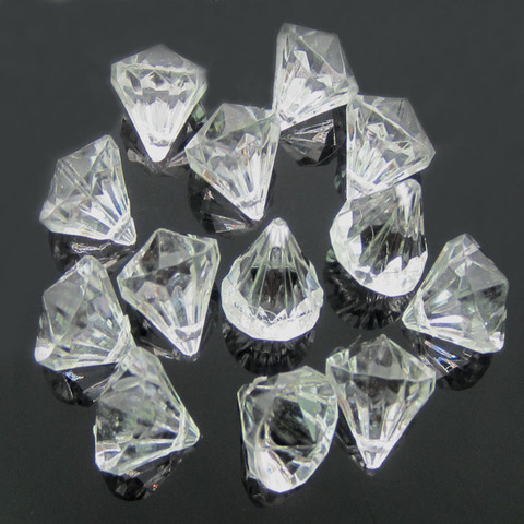 30Pcs Clear acrylic diamond gems faceted beads pirate birthday wedding table vase filler plastic gems for party decoration 16mm ► Photo 1/6