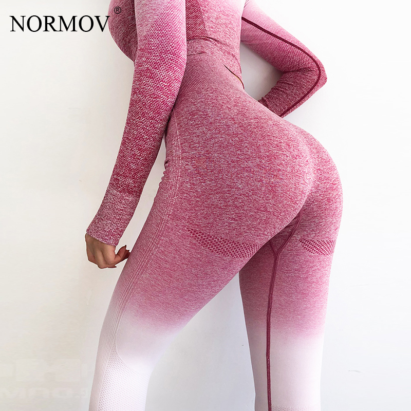 Generic NORMOV Women Seamless Yoga Pants High Waist Sports