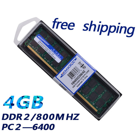 KEMBONA KBN800D2N6/4G PC2-6400 LONG-DIMM PC DESKTOP DDR2 4GB 4G 4Bits Memory Ram Memoria for A-M-D Desktop PC Free Shipping ► Photo 1/3