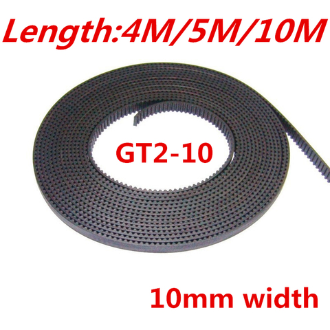 4 meter 5 meter 10 meter gt2 10mm timing belt GT2-10mm Open Timing Belt Width 10mm GT2 Belt Rubber GT2 10mm for 3D printer ► Photo 1/1