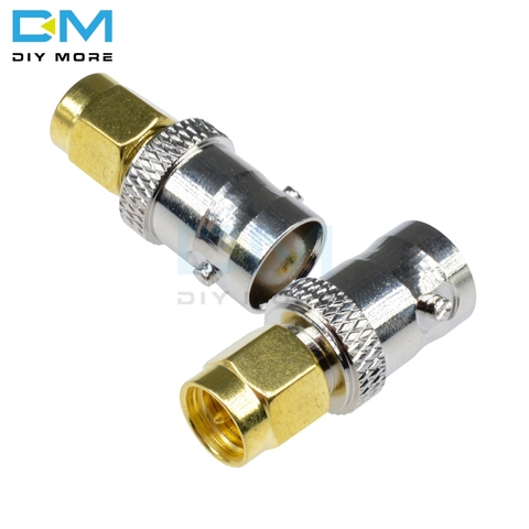 RF Coax Coaxial SMA Male Plug to BNC Female M/F Radio Antenna Contor Adapter For RF Gold-Plated Machined Brass DIY ► Photo 1/1