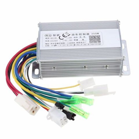 36V/48W 350W Waterproof Design Brush Speed Motor Controller for Electric Scooter Bicycle E-Bike Tricycle Controller ► Photo 1/6