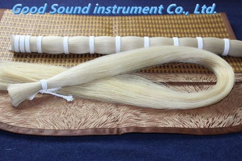 250g Horse Hair AAA bulk white Horse hair Bow parts Mongolian Stallions 80-85cm ► Photo 1/3