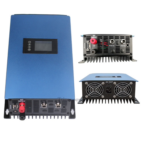 SUN-1000GTIL2-LCD POWER GRID INVERTER VOLTAGE SOLAR DC TO AC 1000W-POWER DC 22V-65V or 45V-90V (Optional) ► Photo 1/5
