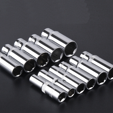 3/8 inch Drive 6-23mm Hex   Deep Socket Wrench Head 6 Point Long Sleeve for Ratchet Wrench Auto Repair Hand Tool Nut Removal ► Photo 1/1