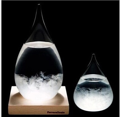 1PC 6X12CM Storm Glass Weather Forecast Water Hourglass Mini Hourglass Liquid Hourglass Barometer Tempo Drop J1185 ► Photo 1/6