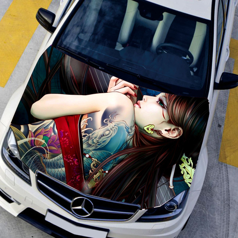 Auto Vinyl Funny Car Stickers Animation Game Tattoo Sexy Girls Car Hood Sticker  HD Waterproof Printing Sticker Car Roof Stickers - Price history & Review |  AliExpress Seller - Car Nanny Automobile