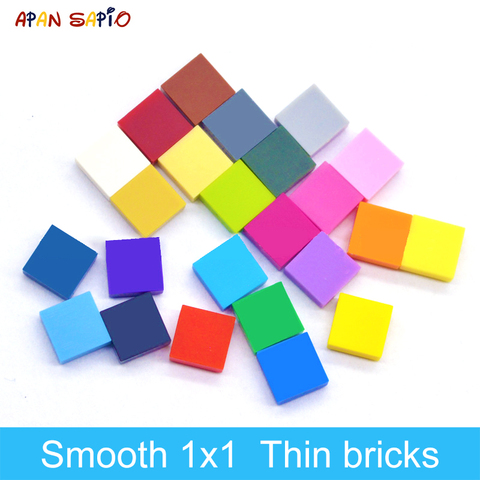 400pcs DIY Building Blocks Figure Bricks Smooth 1x1 24Color Educational Creative Size Compatible With lego Toys for Children ► Photo 1/6