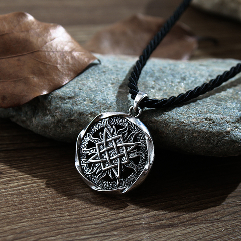 1pcs small Svarog square pendant. Star Rus amulet pendant Ancient slavic talisman pendant jewelry pagan men necklace ► Photo 1/6