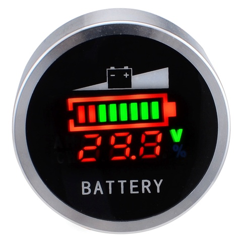 DC 6-120V Acid Lead Battery Indicator Lithium Battery Capacity Digital LED Tester Free Shipping with Track Number 12003143 ► Photo 1/6
